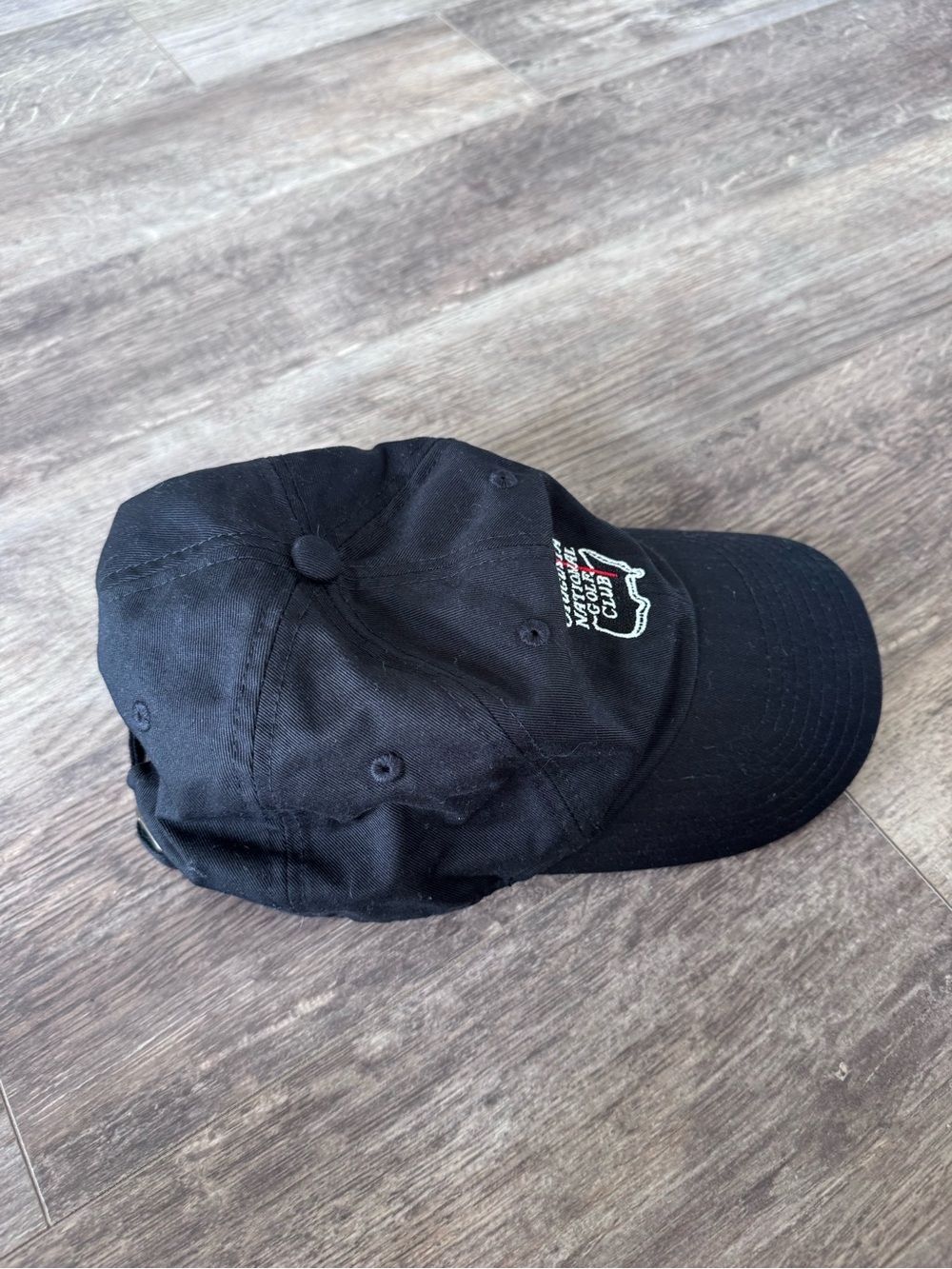 American Needle Black Baseball Cap with Red and White Embroidery - Picture 3 of 9